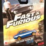 Mattel Ford Escort Mk 1 RS1600 1970. Blue with White stripes. Fast & Furious 6