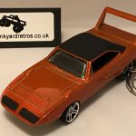 PLYMOUTH ROADRUNNER SUPERBIRD 1970 KEYRING 1/56 SCALE COPPER