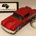 FORD THUNDERBIRD 1958 KEYRING 1/56 SCALE COPPER