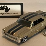 CHEVROLET NOVA 1966 KEYRING 1/56 SCALE GOLD