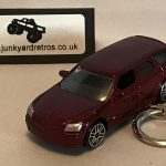 DODGE MAGNUM KEYRING 1/64 SCALE METALLIC RED