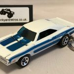DODGE CHARGER 1969 KEYRING 1/56 SCALE WHITE