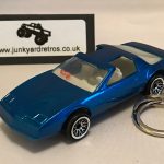 PONTIAC FIREBIRD 1983 KEYRING 1/56 SCALE BLUE