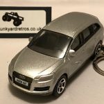 AUDI Q7 KEYRING / KEYCHAIN 1/56 SCALE SILVER
