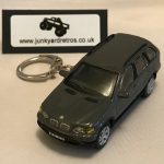 BMW X5 MK1 KEYRING / KEYCHAIN 1/72 SCALE DARK GREY