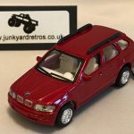 BMW X5 MK1 KEYRING / KEYCHAIN 1/76 SCALE METALLIC RED