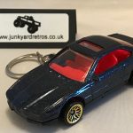 BMW 8 SERIES COUPE E31 KEYRING / KEYCHAIN 1/56 SCALE DARK BLUE