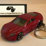 ASTON MARTIN DBS KEYRING / KEYCHAIN 1/56 SCALE METALLIC RED