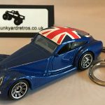 MORGAN AEROMAX KEYRING / KEYCHAIN 1/56 SCALE BLUE UNION JACK
