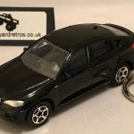 BMW X6 KEYRING / KEYCHAIN 1/56 SCALE BLACK