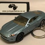 JAGUAR XK 2006 KEYRING / KEYCHAIN 1/56 SCALE ICE BLUE