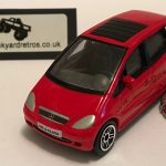 MERCEDES BENZ A CLASS KEYRING / KEYCHAIN 1/56 SCALE RED