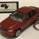 MERCEDES BENZ C CLASS SALOON W203 KEYRING / KEYCHAIN 1/56 SCALE COPPER