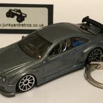 MERCEDES BENZ CLK AMG COUPE KEYRING / KEYCHAIN 1/56 SCALE GUNMETAL