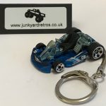 GO CART  KEYRING / KEYCHAIN 1/56 SCALE BLUE