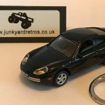 PORSCHE 911 996 SERIES KEYRING / KEYCHAIN 1/72 SCALE BLACK