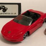 PORSCHE BOXSTER 986 SERIES ROOF DOWN KEYRING / KEYCHAIN 1/56 SCALE RED