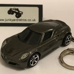 ALFA ROMEO 4C KEYRING / KEYCHAIN GUNMETAL GREY 1/56 SCALE