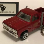 DODGE 1978 EXPRESS PICK UP TRUCK 1963 KEYRING / KEYCHAIN 1/56 SCALE MET RED