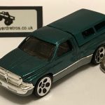 DODGE RAM PICK UP TRUCK KEYRING / KEYCHAIN 1/56 GREEN