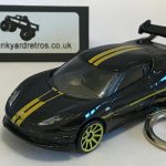 LOTUS EVORA GT4 KEYRING / KEYCHAIN 1/56 SCALE BLACK