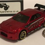 NISSAN SKYLINE GT KEYRING / KEYCHAIN 1/56 SCALE METALLIC RED
