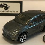 MERCEDES BENZ GLE COUPE 2015 KEYRING / KEYCHAIN 1/56 SCALE GUNMETAL