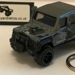 LAND ROVER DEFENDER 2015 KEYRING / KEYCHAIN 1/56 SCALE GUNMETAL