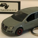 VW GOLF V GTi KEYRING / KEYCHAIN 1/56 SCALE GREY
