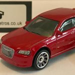 CHRYSLER 300C 2016 KEYRING / KEYCHAIN 1/56 SCALE METALLIC RED