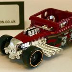 Bone Shaker Hot Rod Keyring Keychain 1/56 METALLIC RED