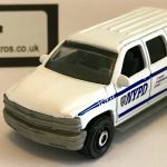 Chevrolet Suburban NYPD Keyring Keychain 1/56 Scale WHITE