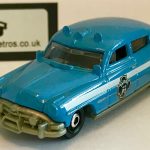 Hudson Hornet 1951 Police Keyring Keychain 1/56 Scale BLUE