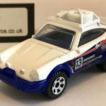 Porsche 911 Rally 1985 Keyring Keychain 1/56 Scale BLUE & WHITE