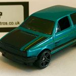 VW Golf Mk 2 Gti Keyring Keychain 1/56 Scale TURQUOISE