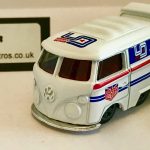 VW T1 Shorty Custom Van Keyring Keychain 1/56 Scale WHITE