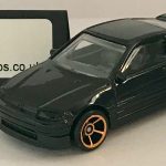 HONDA CRX CR-X 1988 KEYRING / KEYCHAIN 1/56 SCALE BLACK