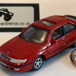 SAAB 93 9-3 VIGGEN KEYRING / KEYCHAIN 1/72 SCALE DARK RED