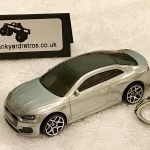 Audi A5 RS5 Coupe KEYRING / KEYCHAIN 1/56 SCALE CHROME EFFECT