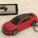 Audi A5 RS5 Coupe KEYRING / KEYCHAIN 1/56 SCALE RED