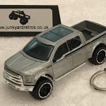 Ford F150 Pick Up 2016 HW KEYRING / KEYCHAIN 1/56 SCALE SILVER