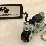 Honda Monkey Z50 Motorbike HW KEYRING / KEYCHAIN 1/56 SCALE BLUE