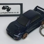 Subaru Impreza 22B STi 1998 HW KEYRING / KEYCHAIN 1/56 SCALE MIDNIGHT BLUE