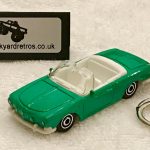VW Karmann Ghia Type 34 MB KEYRING KEYCHAIN 1/56 GREEN