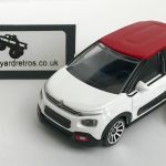 CITROEN C3 MJ KEYRING / KEYCHAIN 1/56 SCALE WHITE & RED