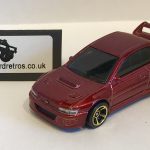 Subaru Impreza 22B STi 1998 HW KEYRING / KEYCHAIN 1/56 SCALE MET RED