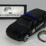 DODGE MAGNUM SHERIFF KEYRING 1/56 SCALE BLACK