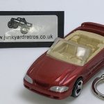 FORD MUSTANG GT CONVERTIBLE 1996 HW KEYRING / KEYCHAIN 1/56 SCALE COPPER