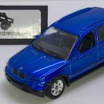 BMW X5 MK1 KEYRING / KEYCHAIN 1/56 SCALE BLUE