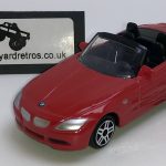 BMW Z4 ROOF DOWN KEYRING / KEYCHAIN 1/56 SCALE RED